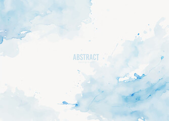 Watercolor background with clouds, abstract background