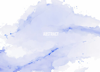 Abstract blue background, Blue watercolor, background with snowflakes