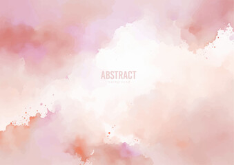 Pink watercolor background, abstract watercolor background with watercolor splashes, colorful watercolor 