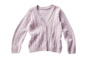 Obraz premium Knitted women's cardigan in pink color