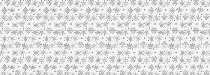 Pattern snowflakes on white background. Snowfall Symbols vector illustration.