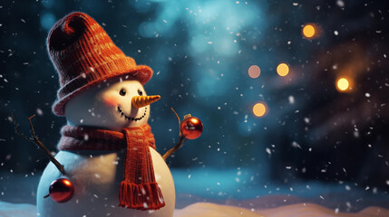 Frosty the Snowman: A Christmas Portrait in a Winter Wonderland