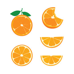 Vibrant Zest Vector Orange Illustration
