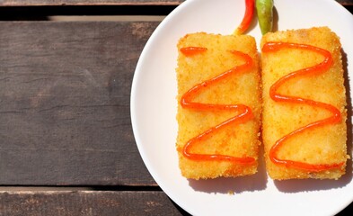 A savory and crunchy Indonesian snack called risoles