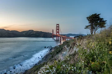 Foto op Plexiglas Baker Beach, San Francisco San francisco golden gate bridge