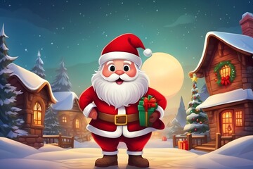 Christmas Themed Background, Generative Ai