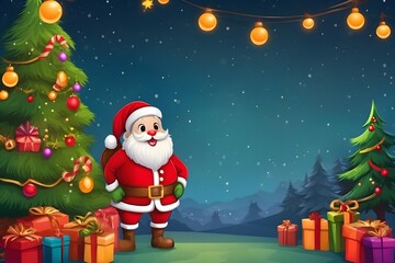 Christmas Themed Background, Generative Ai