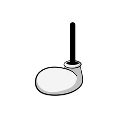 glove cartoon leg cartoon. up foot, shoe animation, boot pose glove cartoon leg sign. isolated symbol vector illustration