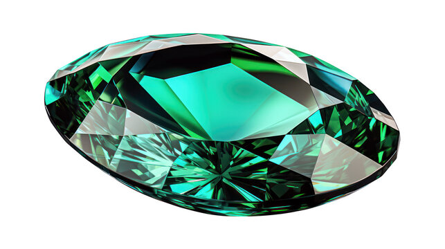 Emerald green bright crystal gem gemstone isolated