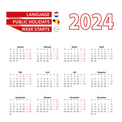 Calendar 2024 in French language with public holidays the country of Belgium in year 2024.