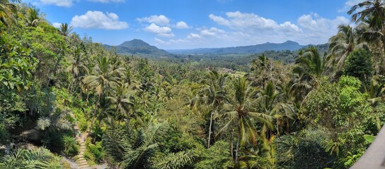 Obraz premium View from a Hill in Sideman, Bali, Indonesia