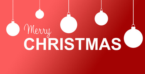Merry Christmas hand drawn lettering. Christmas holidays typography. Vector illustration.