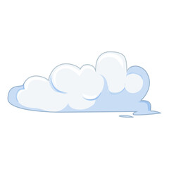 nature cloud cartoon. weather space, atmosphere summer, cumulus environment nature cloud sign. isolated symbol vector illustration