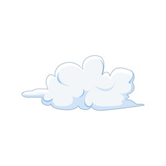 summer cloud cartoon. cumulus environment, cloudscape blue, smoke fluffy summer cloud sign. isolated symbol vector illustration