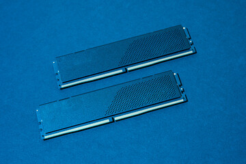 computer RAM chip. memory modules. Computer technology. 