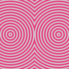 Striped pattern. Crossing circles ornament. Abstract repeat waves texture background. Rings vector. Curves illustration. Rounded figures.
