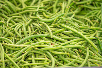 bean pods in the store
