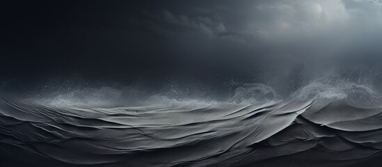 Background of black sand washed