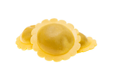 Italian ravioli isolated