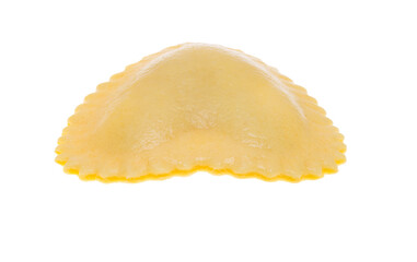 Italian ravioli with heart isolated