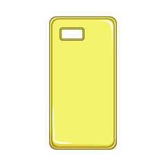 tele phone box cartoon. technology business, communication mobile, delivery store tele phone box sign. isolated symbol vector illustration