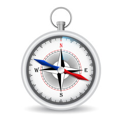 set of realistic wind compass marine isolated. 3D Render