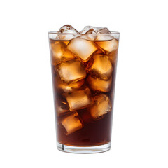 Cold brew coffee isolated on transparent or white background, PNG