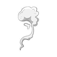 environment smoke cloud cartoon. black light, smog gas, sky atmosphere environment smoke cloud sign. isolated symbol vector illustration