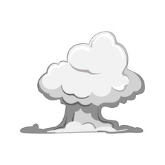 gas smoke cloud cartoon. sky atmosphere, transparent steam, vapor explosion gas smoke cloud sign. isolated symbol vector illustration