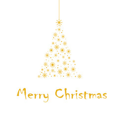 free vector abstract golden christmas tree,christmas background,merry christmas,star illustration eps 10