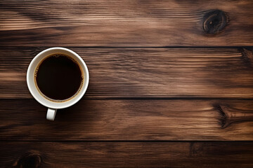 Barista-Meisterwerke: Kaffeezauber auf rustikalem Holzhintergrund