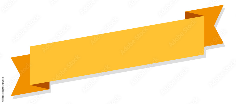 Wall mural elegant award ribbon template. vintage yellow tag