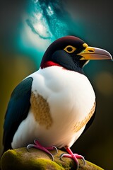 Naklejka premium penguin on the rocks