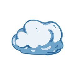 throw snowball cartoon. frozen fun, weather frost, seasonal clean throw snowball sign. isolated symbol vector illustration