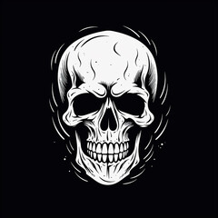 Vintage Skull Tattoo Design for Men