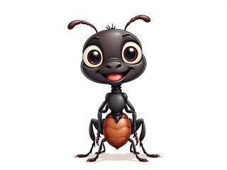 cute ant cartoon style animal illustration 