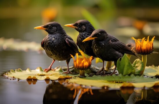 Mirlos at the Natural Lagoon