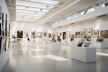 Modern art gallery showing all my work.