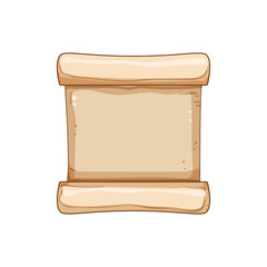 page papyrus parchment cartoon. letter blank, texture torn, brown ancient page papyrus parchment sign. isolated symbol vector illustration