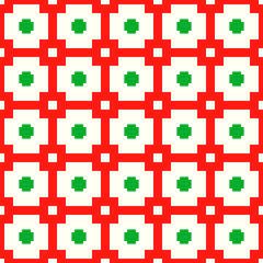 Checks wallpaper. Seamless geometric pattern. Squares background. Polygons ornament. Geometrical motif. Digital paper. Textile print. Web design. Vector.