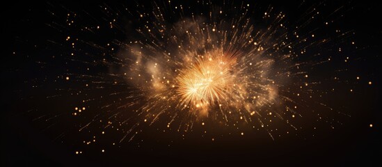 Explosion of fireworks - obrazy, fototapety, plakaty