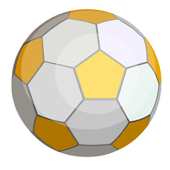 Fototapeta premium Game ball gray and yellow