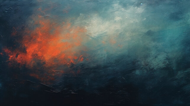 Heavy oil paint texture , background abstract , dark colors. Generative AI 