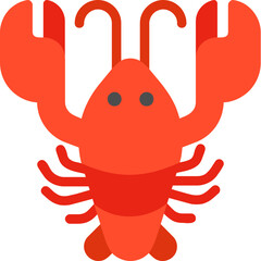 cute lobster vector art, cute red lobster vector art, cute animal vector art, cute vector emoji