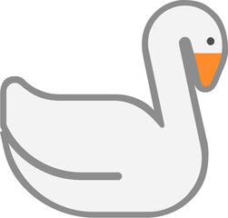 cute swan vector art, cute duck vector art, cute animal vector art, cute vector emoji