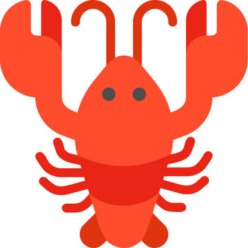 cute lobster vector art, cute red lobster vector art, cute animal vector art, cute vector emoji
