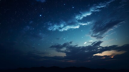 Fototapeta na wymiar Night sky background with stars