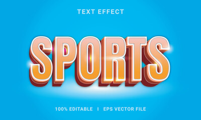 Sports text effect editable modern lettering font style