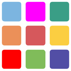 set of colorful buttons