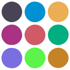 set of colorful buttons